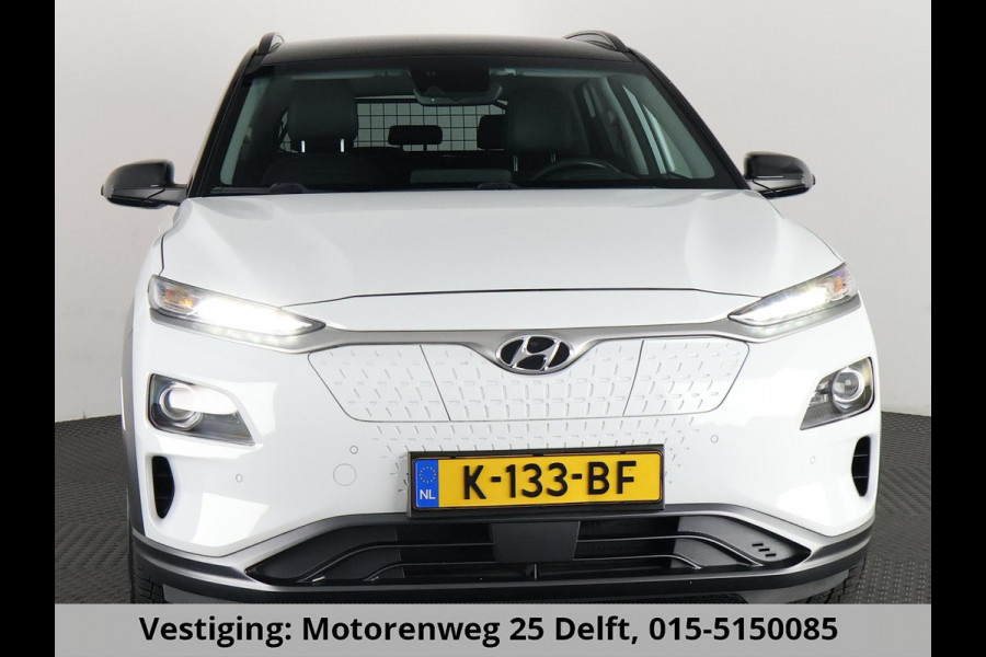 Hyundai Kona PREMIUM EV 64 KWH 1e EIG ACCU 92% GARANTIE 10-2030 BEREIK 466 KM ! LEDER. STUUR/STOEL VERWARMING.DODE HOEK DETECTIE