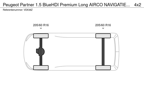 Peugeot Partner 1.5 BlueHDI Premium Long AIRCO NAVIGATIE CRUISE PDC