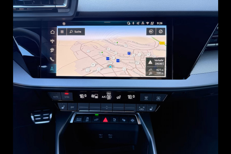 Audi A3 Sportback 45 TFSI e S-LINE ** MATRIX, LEDER/ALC, ACC, HuD, MEMORY, SPIEGEL, DODE HOEK ** 1e EIG - AUDI GAR. tot 03-2030 ** ** INFORMEER OOK NAAR ONZE AANTREKKELIJKE FINANCIAL-LEASE TARIEVEN **