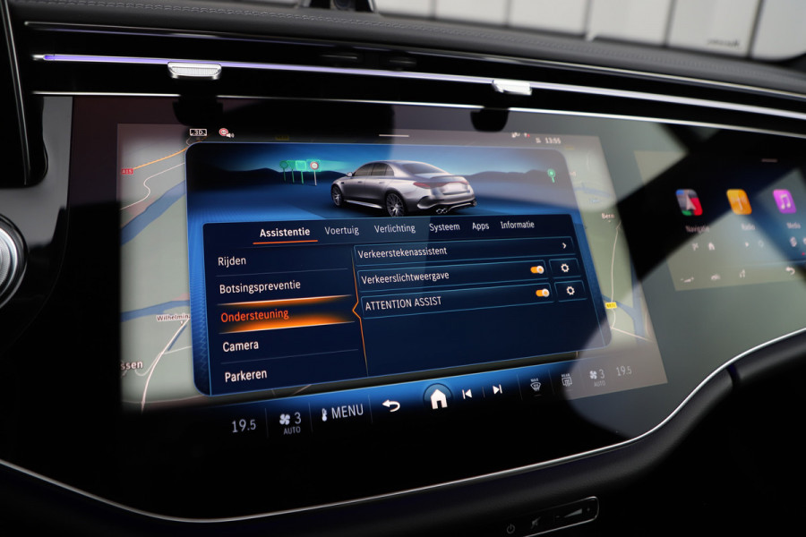 Mercedes-Benz E-Klasse AMG 53 4MATIC+ | 612PK | Achterasbesturing | Hyperscreen | Head-up | Schaalstoelen | Burmester 4D | Sfeerverlichting | 2024.