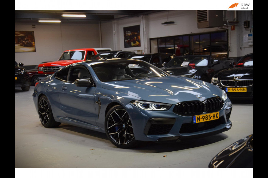 BMW 8 Serie M8 Coupe Competition Carbon Pak.|ACC|B&W|Dealer onderhouden|626pk!!|BTW