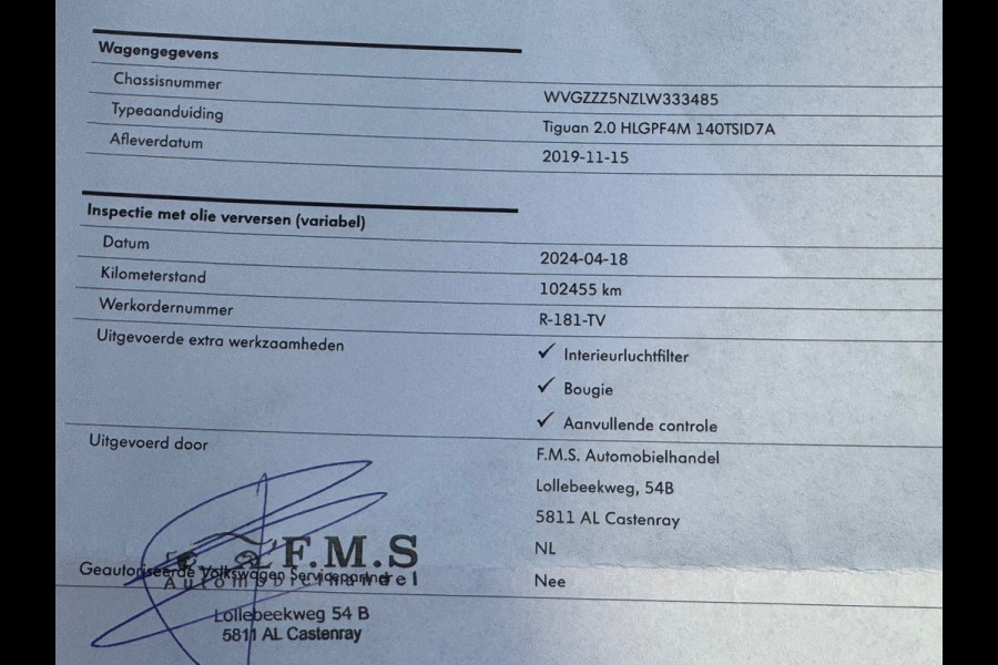 Volkswagen Tiguan 2.0 TSI 4Motion Highline R-Line * Panorama * Dynaudio * Side Assist *