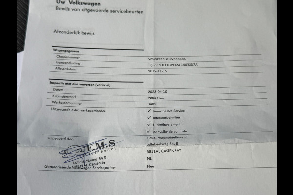 Volkswagen Tiguan 2.0 TSI 4Motion Highline R-Line * Panorama * Dynaudio * Side Assist *