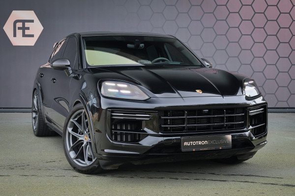 Porsche Cayenne Coupé Turbo E-Hybrid met GT Pakket | KERAMISCH | 360 CAMERA | STOELVERWARMING | STUURVERWARMING | CARBON IN & EXTERIEUR | SUEDE HEMEL