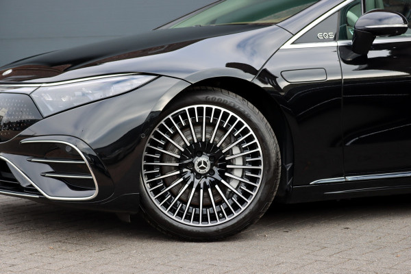 Mercedes-Benz EQS 450+ AMG Line 118 kWh | Facelift | Hyperscreen | Airmatic | Achterasbesturing | Distronic+ | HUD | Verwarmd Stuurwiel | Massage | Stoelventilatie | Digital Light | Panoramadak | Trekhaak |