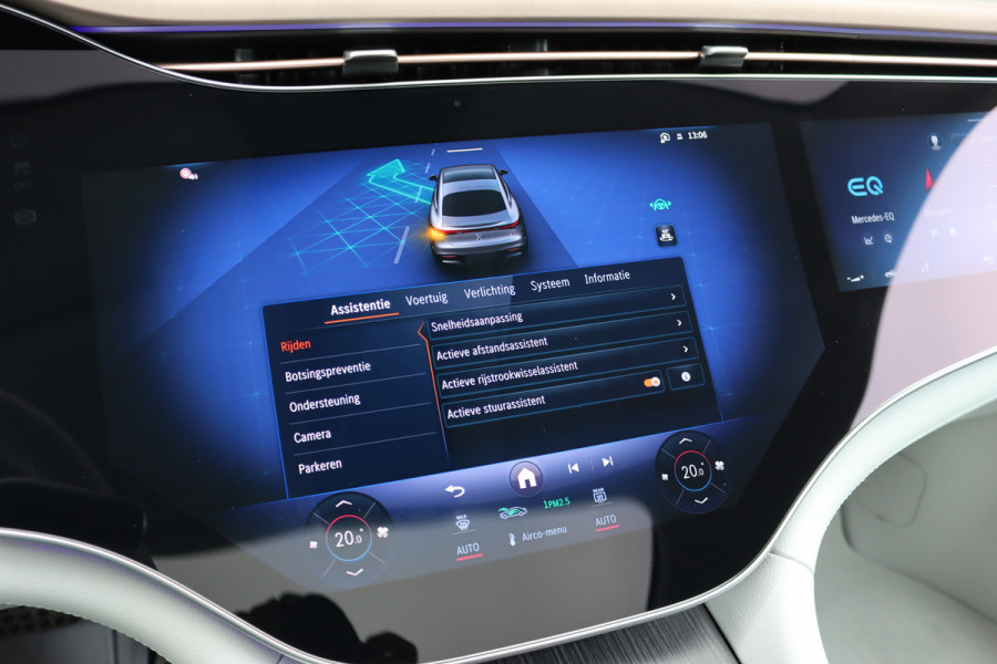 Mercedes-Benz EQS 450+ AMG Line 118 kWh | Facelift | Hyperscreen | Airmatic | Achterasbesturing | Distronic+ | HUD | Verwarmd Stuurwiel | Massage | Stoelventilatie | Digital Light | Panoramadak | Trekhaak |