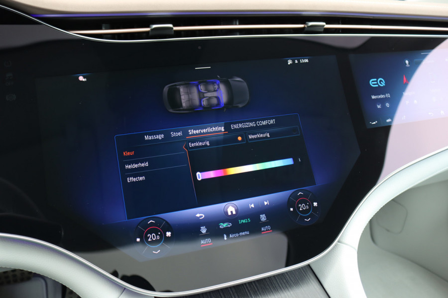 Mercedes-Benz EQS 450+ AMG Line 118 kWh | Facelift | Hyperscreen | Airmatic | Achterasbesturing | Distronic+ | HUD | Verwarmd Stuurwiel | Massage | Stoelventilatie | Digital Light | Panoramadak | Trekhaak |