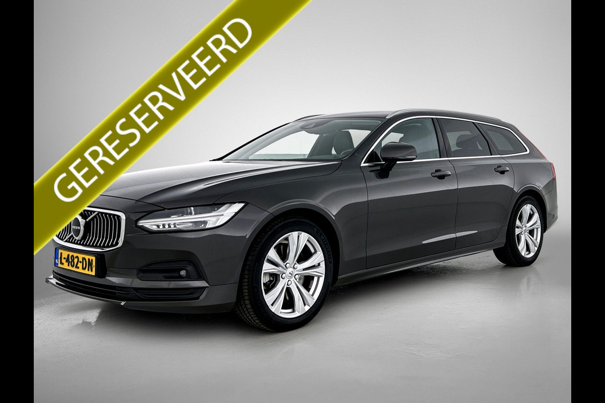 Volvo V90 2.0 B4 198PK Pro Edition automaat / Airco-ecc / Navi / Leder / Adap-cruise / Lmv / Xenon / Car-play / Apk 04-2027