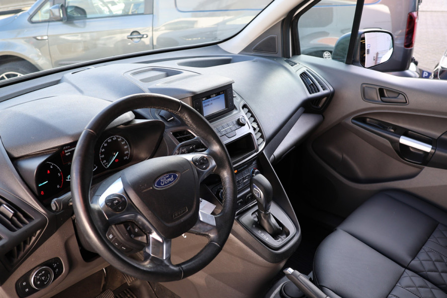 Ford Transit Connect 1.5 EcoBlue 120 PK L2 AUT | ACC | BLIS | Sortimo betimmering | Bi-Xenon | Stoelverwarming | Camera | Trekhaak | Elek. spiegels | 3-Zitter | Nieuwe APK | Dealer onderhouden