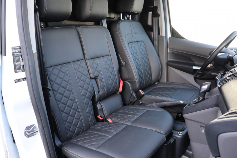 Ford Transit Connect 1.5 EcoBlue 120 PK L2 AUT | ACC | BLIS | Sortimo betimmering | Bi-Xenon | Stoelverwarming | Camera | Trekhaak | Elek. spiegels | 3-Zitter | Nieuwe APK | Dealer onderhouden