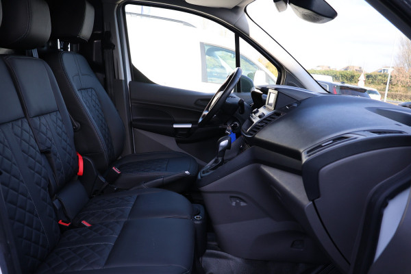 Ford Transit Connect 1.5 EcoBlue 120 PK L2 AUT | ACC | BLIS | Sortimo betimmering | Bi-Xenon | Stoelverwarming | Camera | Trekhaak | Elek. spiegels | 3-Zitter | Nieuwe APK | Dealer onderhouden