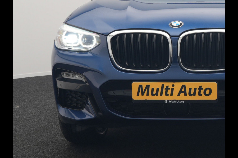 BMW X3 xDrive20i M Sport Shadow 184pk Dealer O.H | Trekhaak af Fabriek | Panodak | Adaptive Cruise | Sportstoelen Memory | Harman Kardon |  Head Up | 19"L.M | BLIS |