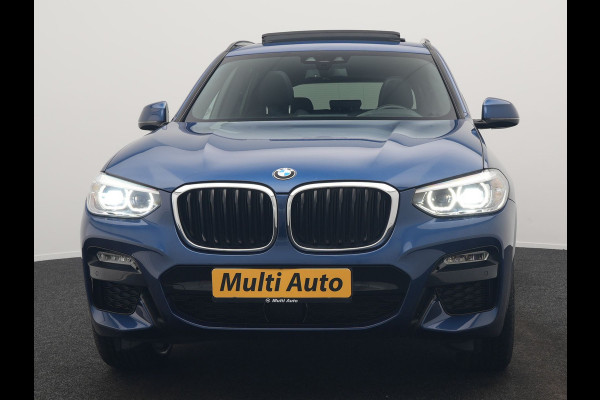 BMW X3 xDrive20i M Sport Shadow 184pk Dealer O.H | Trekhaak af Fabriek | Panodak | Adaptive Cruise | Sportstoelen Memory | Harman Kardon |  Head Up | 19"L.M | BLIS |