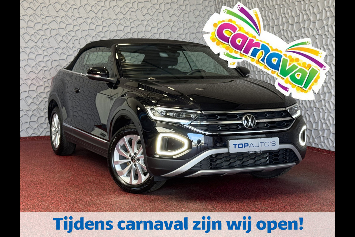Volkswagen T-Roc Cabrio TSI VIR.COCKPIT CARPLAY NAVI IQ.LED STOEL/STUUR.VERW DAB ADAP.CRUISE 05/2024 ✅Top Auto's Wijchen , 30 Jaar Specialist in Volkswagen  : Alle Type's : R-Line Edition / Style / First Edition / Highline / Life , Zowel PHEV / HEV / MHEV / Benzine ✅