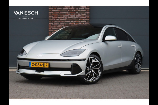 Hyundai IONIQ 6 Lounge 77.4 kWh | Adaptieve Cruise Control | Panoramadak | BOSE | Memory | Stoelventilatie | Verwarmd Stuurwiel | HUD | Leder | Camera | Trekhaak | Achterbank Verwarmd |