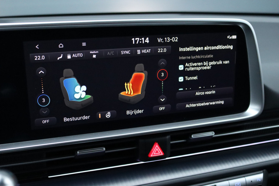 Hyundai IONIQ 6 Lounge 77.4 kWh | Adaptieve Cruise Control | Panoramadak | BOSE | Memory | Stoelventilatie | Verwarmd Stuurwiel | HUD | Leder | Camera | Trekhaak | Achterbank Verwarmd |