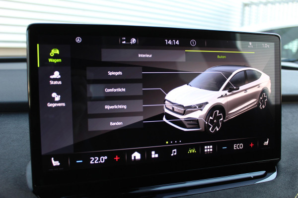 Škoda ENYAQ Coupé iV 80 RS | BTW-Auto | Panoramadak | Trekhaak | BLIS | Stoelverwarming