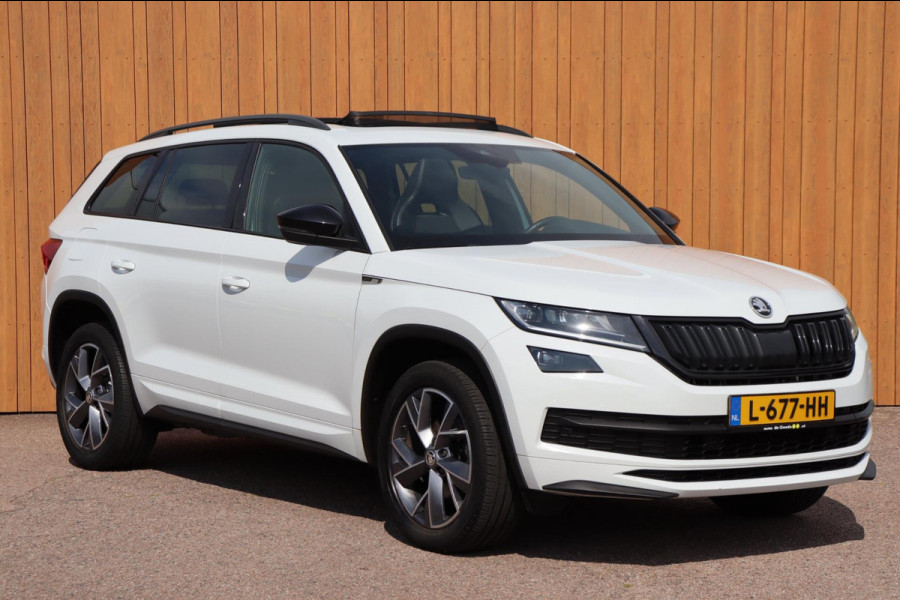 Škoda Kodiaq 1.5 TSI Sportline Business org.NL schuifdak trekhaak stuur+stoelverw camera canton