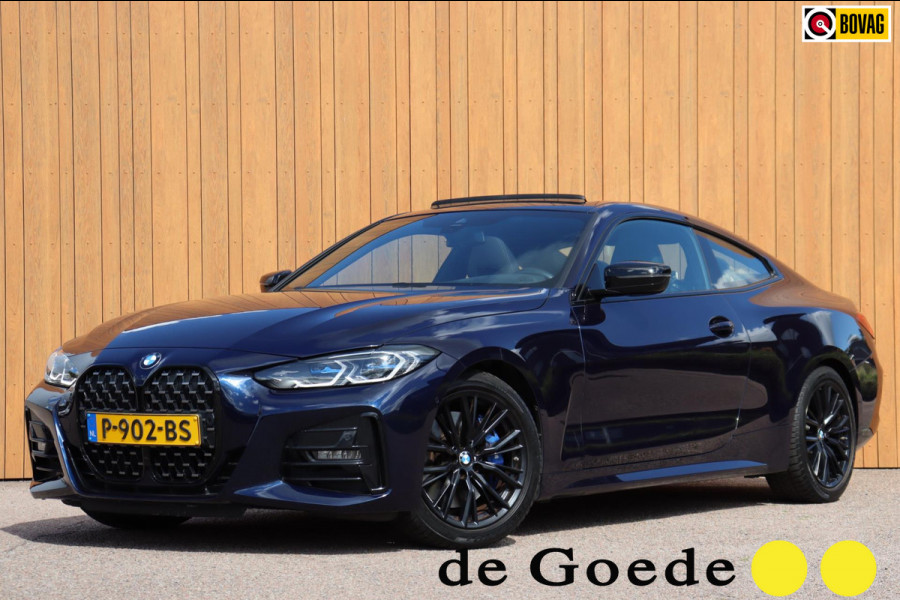 BMW 4 Serie Coupé 430i High Executive M-sport org-NL ADS schuifdak leer+memory+verwarmd BMW-Laser Harman/Kardon