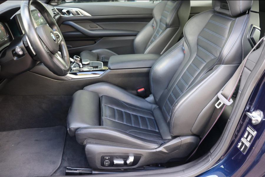 BMW 4 Serie Coupé 430i High Executive M-sport org-NL ADS schuifdak leer+memory+verwarmd BMW-Laser Harman/Kardon