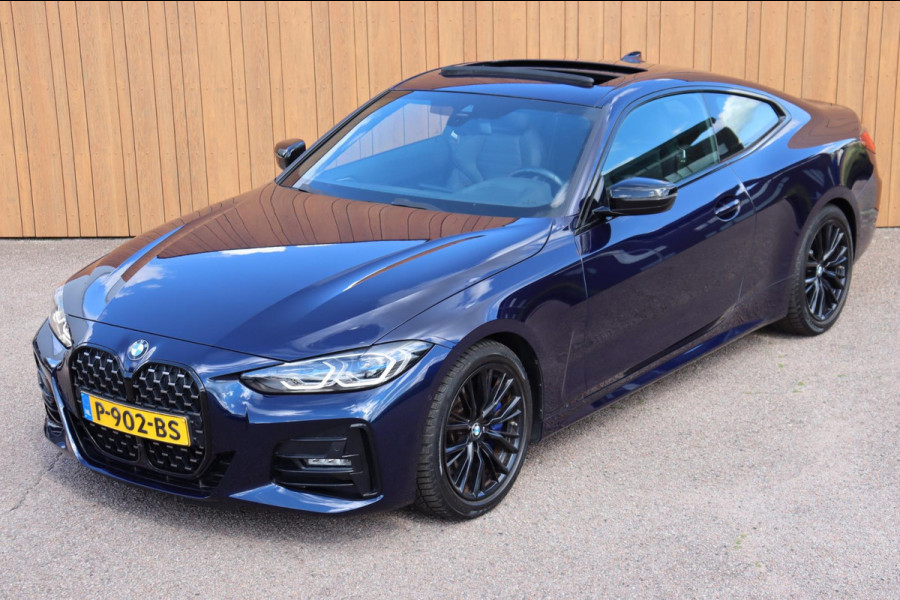 BMW 4 Serie Coupé 430i High Executive M-sport org-NL ADS schuifdak leer+memory+verwarmd BMW-Laser Harman/Kardon