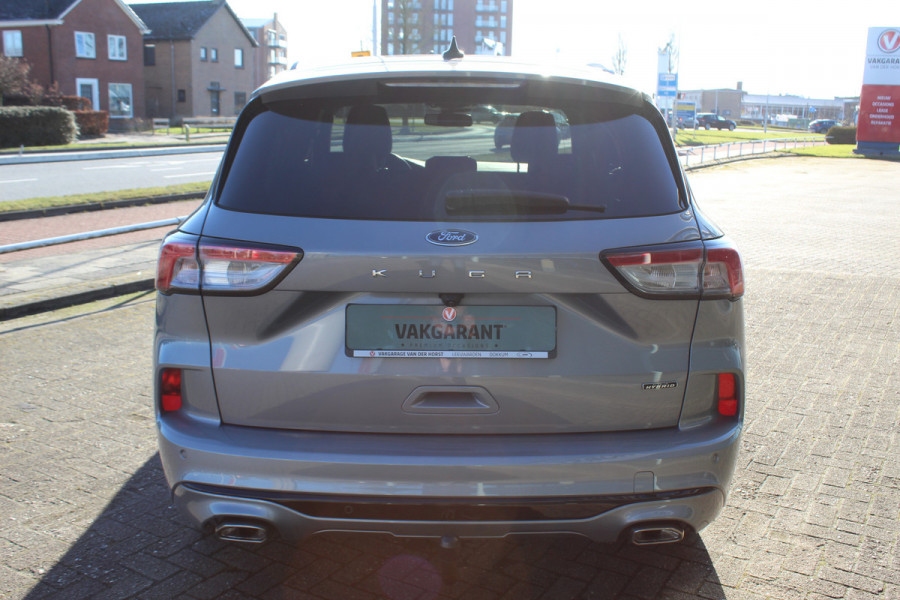 Ford Kuga 2.5-225 PK PHEV ST-Line X. 1500kg Trekgewicht Hybride rijden voor een reële prijs ! Autm. airco, Stoel- en voorraamverw., Side- en lane assist, Adaptieve cruise cntrl, elektr. achterklep, Keyless entry/keyless go, Trekhaak , Navigatie, Telefoonvoorb. etc