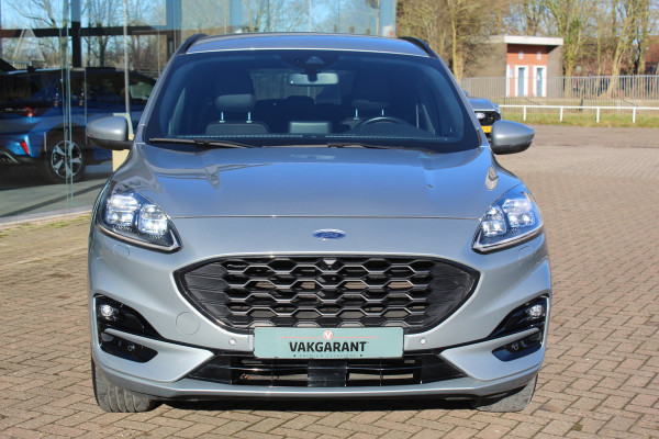 Ford Kuga 2.5-225 PK PHEV ST-Line X. 1500kg Trekgewicht Hybride rijden voor een reële prijs ! Autm. airco, Stoel- en voorraamverw., Side- en lane assist, Adaptieve cruise cntrl, elektr. achterklep, Keyless entry/keyless go, Trekhaak , Navigatie, Telefoonvoorb. etc
