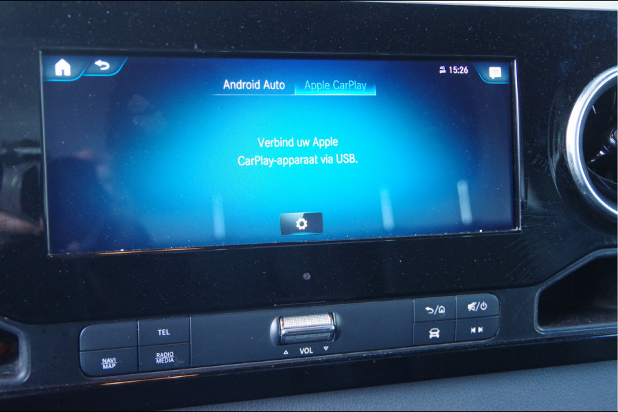 Mercedes-Benz Sprinter 519 3.0 CDI V6 N1 BAKWAGEN DUBBELLUCHT, AUT. LED, 3.5T TREKHAAK, LEDER, GEVEERDE STOEL, ADAPT. CRUISE, TREKHAAK, MBUX 10'', NAVI