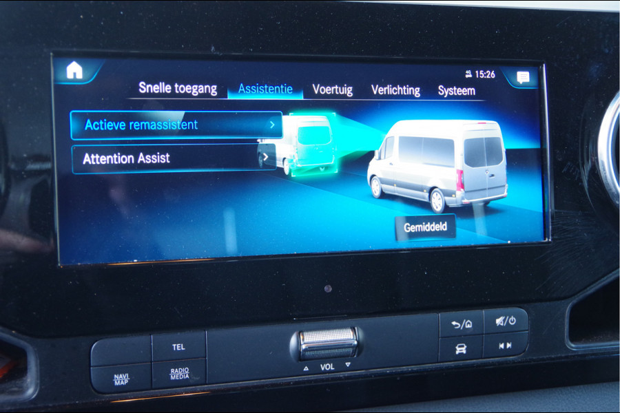 Mercedes-Benz Sprinter 519 3.0 CDI V6 N1 BAKWAGEN DUBBELLUCHT, AUT. LED, 3.5T TREKHAAK, LEDER, GEVEERDE STOEL, ADAPT. CRUISE, TREKHAAK, MBUX 10'', NAVI