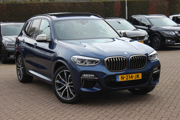 BMW X3 M40i xDrive High Exe. M Sport. / Trekhaak / Panoramadak / Camera / Leder / 20'' / Navigatie / Stoelverwarming / ACC