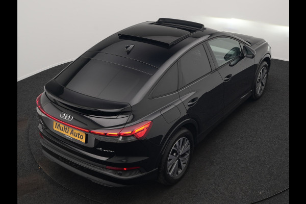 Audi Q4 Sportback e-tron 40 S edition 204pk | Panodak | Adaptive Cruise | Lederen Sportstoelen Verwarmd | Head Up | Matrix LED | Camera | Keyless | Sfeerverlichting | Apple Carplay |