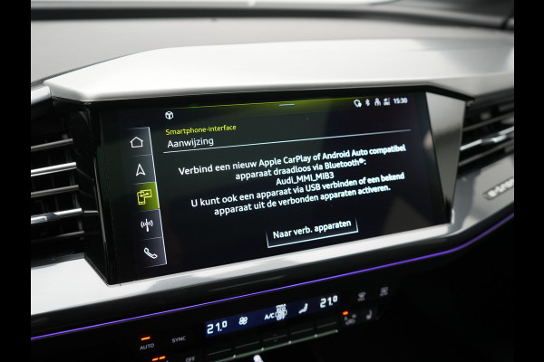 Audi Q4 Sportback e-tron 40 S edition 204pk | Panodak | Adaptive Cruise | Lederen Sportstoelen Verwarmd | Head Up | Matrix LED | Camera | Keyless | Sfeerverlichting | Apple Carplay |