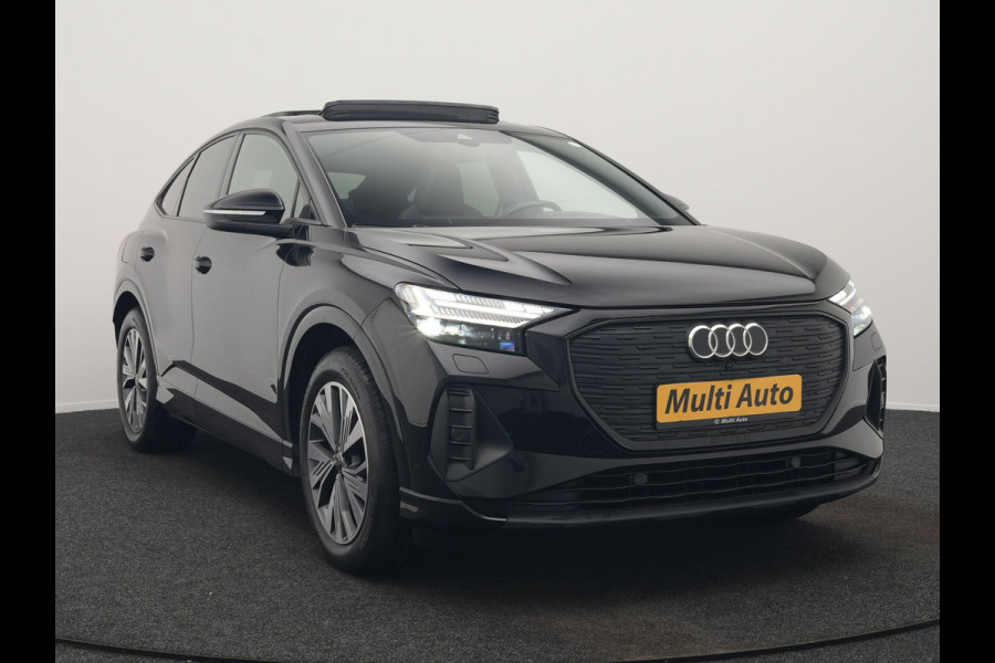 Audi Q4 Sportback e-tron 40 S edition 204pk | Panodak | Adaptive Cruise | Lederen Sportstoelen Verwarmd | Head Up | Matrix LED | Camera | Keyless | Sfeerverlichting | Apple Carplay |