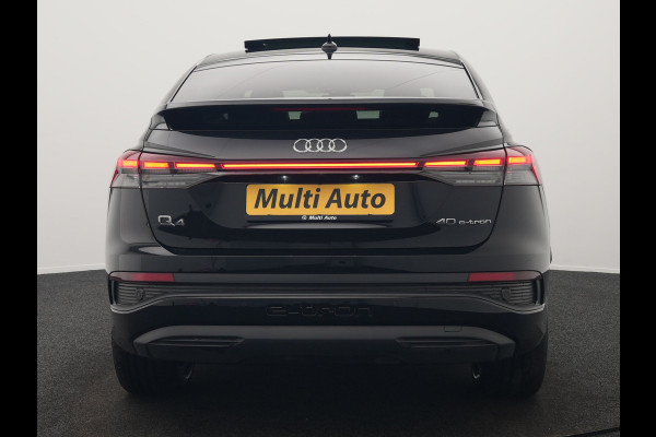 Audi Q4 Sportback e-tron 40 S edition 204pk | Panodak | Adaptive Cruise | Lederen Sportstoelen Verwarmd | Head Up | Matrix LED | Camera | Keyless | Sfeerverlichting | Apple Carplay |
