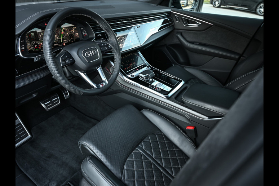 Audi Q8 60 TFSI e quattro Pro Line S 490pk Competition | Nardo Grey Exclusive | B&O Sound | Panoramadak | Soft-Close | Ambiance Interieur | S-Seats | 360 Camera | Adaptive Cruise | Trekhaak