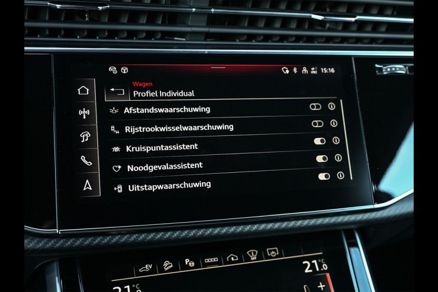 Audi Q8 60 TFSI e quattro Pro Line S 490pk Competition | Nardo Grey Exclusive | B&O Sound | Panoramadak | Soft-Close | Ambiance Interieur | S-Seats | 360 Camera | Adaptive Cruise | Trekhaak