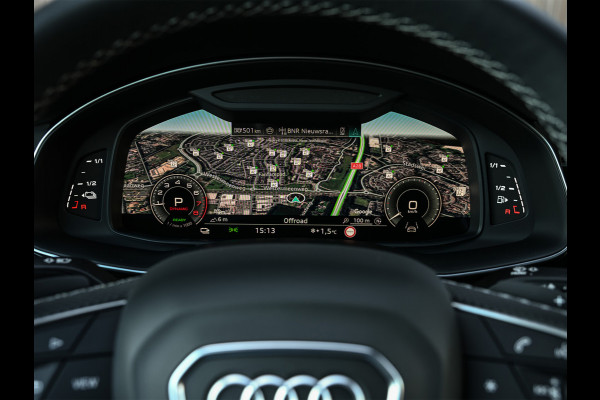 Audi Q8 60 TFSI e quattro Pro Line S 490pk Competition | Nardo Grey Exclusive | B&O Sound | Panoramadak | Soft-Close | Ambiance Interieur | S-Seats | 360 Camera | Adaptive Cruise | Trekhaak