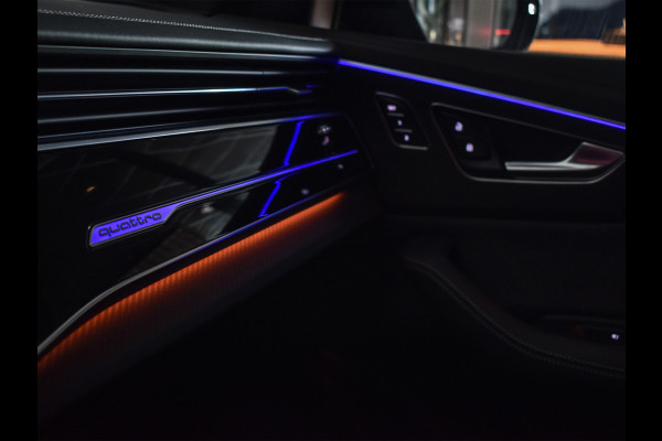 Audi Q8 60 TFSI e quattro Pro Line S 490pk Competition | Nardo Grey Exclusive | B&O Sound | Panoramadak | Soft-Close | Ambiance Interieur | S-Seats | 360 Camera | Adaptive Cruise | Trekhaak