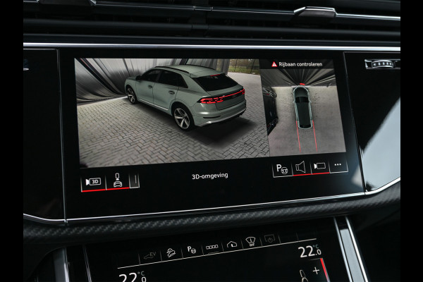 Audi Q8 60 TFSI e quattro | Audi Exclusive | B&O Advanced | S-seats met massage | Soft close | Adaptive cruise | Carbon inleg | Ambiance interieur | 360 camera | Verwarmbaar stuurwiel | Trekhaak
