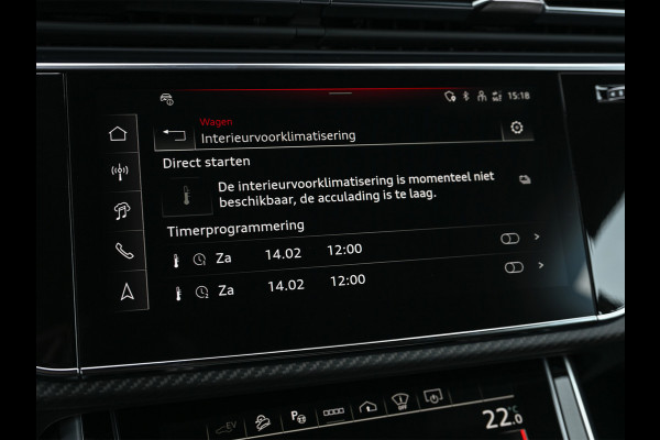 Audi Q8 60 TFSI e quattro | Audi Exclusive | B&O Advanced | S-seats met massage | Soft close | Adaptive cruise | Carbon inleg | Ambiance interieur | 360 camera | Verwarmbaar stuurwiel | Trekhaak