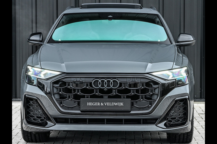 Audi Q8 60 TFSI e quattro | Audi Exclusive | B&O Advanced | S-seats met massage | Soft close | Adaptive cruise | Carbon inleg | Ambiance interieur | 360 camera | Verwarmbaar stuurwiel | Trekhaak