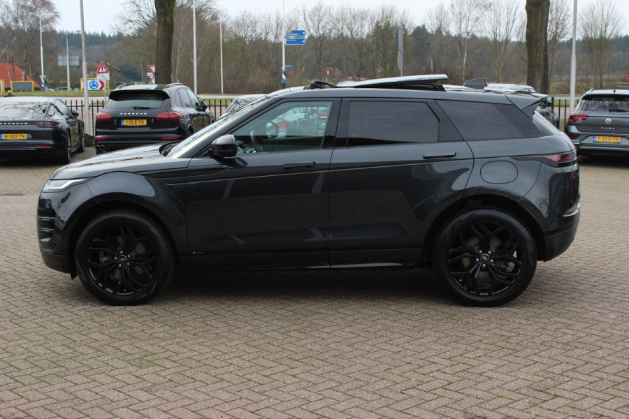 Land Rover Range Rover Evoque 1.5 P300e AWD HSE R-Dynamic NL. Auto / Panoramadak / Camera / Luxe Leder / Meridian / Keyless / 20'' / Navigatie / Stoelverwarming / Dodehoek / DAB / ACC