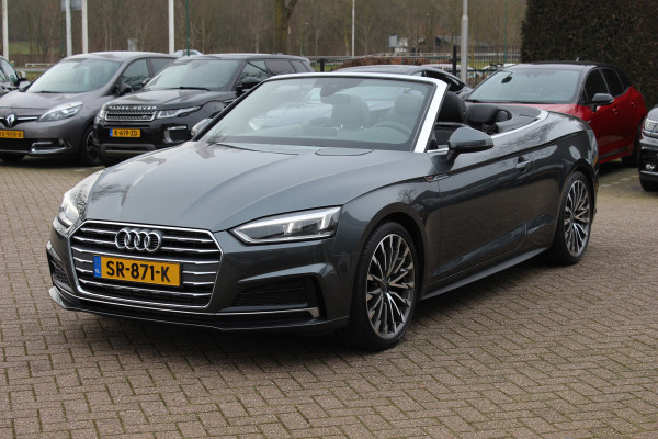 Audi A5 Cabriolet 2.0 TFSI Launch Edition NL Auto! / Trekhaak / Leder / Nekverwarming / Navigatie / Parkeerhulp V+A / 19'' / Windscherm / Stoelverwarming / Cruise Control