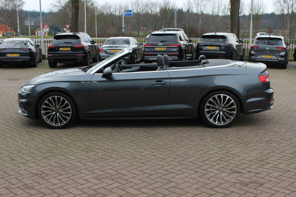 Audi A5 Cabriolet 2.0 TFSI Launch Edition NL Auto! / Trekhaak / Leder / Nekverwarming / Navigatie / Parkeerhulp V+A / 19'' / Windscherm / Stoelverwarming / Cruise Control