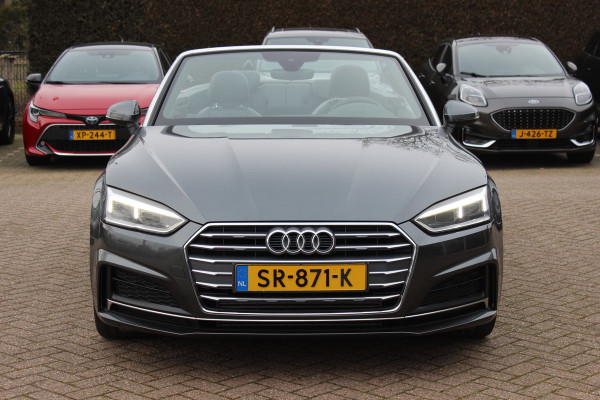 Audi A5 Cabriolet 2.0 TFSI Launch Edition NL Auto! / Trekhaak / Leder / Nekverwarming / Navigatie / Parkeerhulp V+A / 19'' / Windscherm / Stoelverwarming / Cruise Control