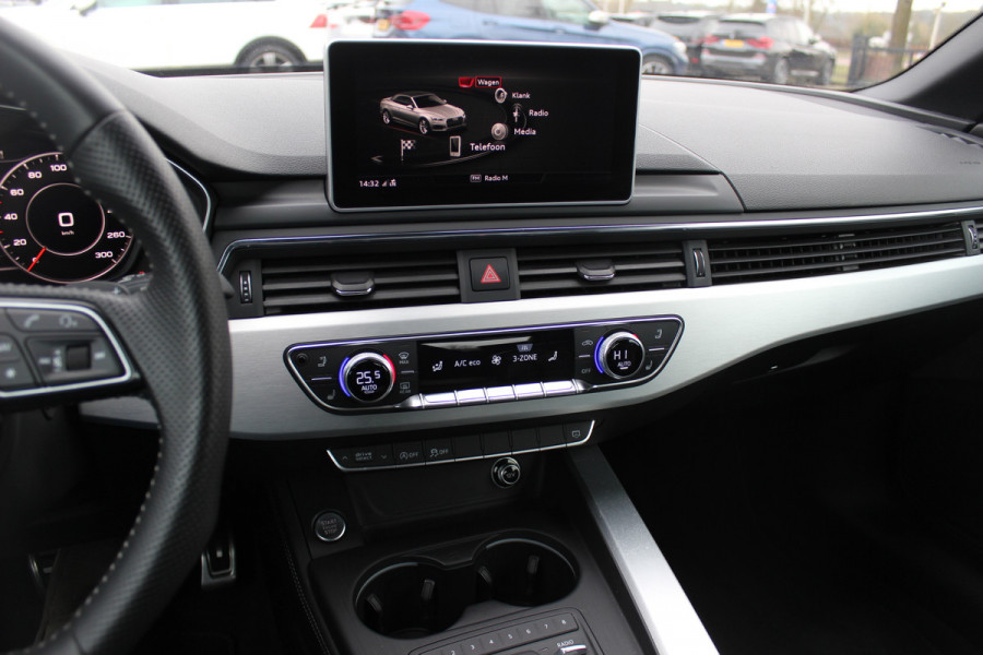 Audi A5 Cabriolet 2.0 TFSI Launch Edition NL Auto! / Trekhaak / Leder / Nekverwarming / Navigatie / Parkeerhulp V+A / 19'' / Windscherm / Stoelverwarming / Cruise Control