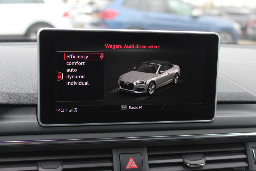 Audi A5 Cabriolet 2.0 TFSI Launch Edition NL Auto! / Trekhaak / Leder / Nekverwarming / Navigatie / Parkeerhulp V+A / 19'' / Windscherm / Stoelverwarming / Cruise Control