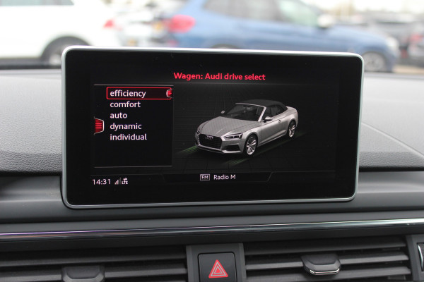 Audi A5 Cabriolet 2.0 TFSI Launch Edition NL Auto! / Trekhaak / Leder / Nekverwarming / Navigatie / Parkeerhulp V+A / 19'' / Windscherm / Stoelverwarming / Cruise Control