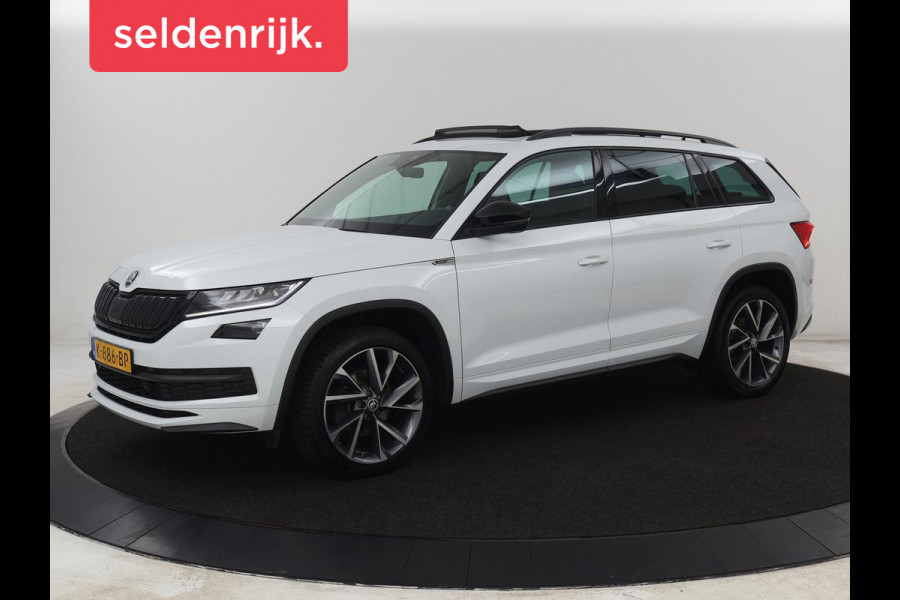 Škoda Kodiaq 1.5 TSI Sportline 7 Persoons | Panoramadak | Stoelverwarming | Trekhaak | Adaptive cruise | Carplay | Memory | 20 inch | Virtual Cockpit | Alcantara | Keyless | Navigatie