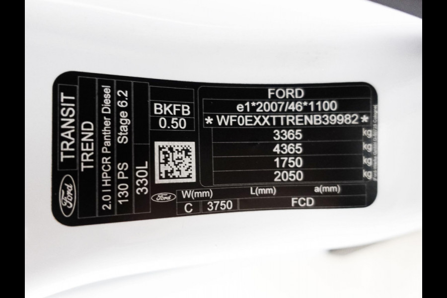 Ford Transit 330 2.0 TDCI L3H2 Trend Airco Adaptive Cruise Control Navigatie Trekhaak
